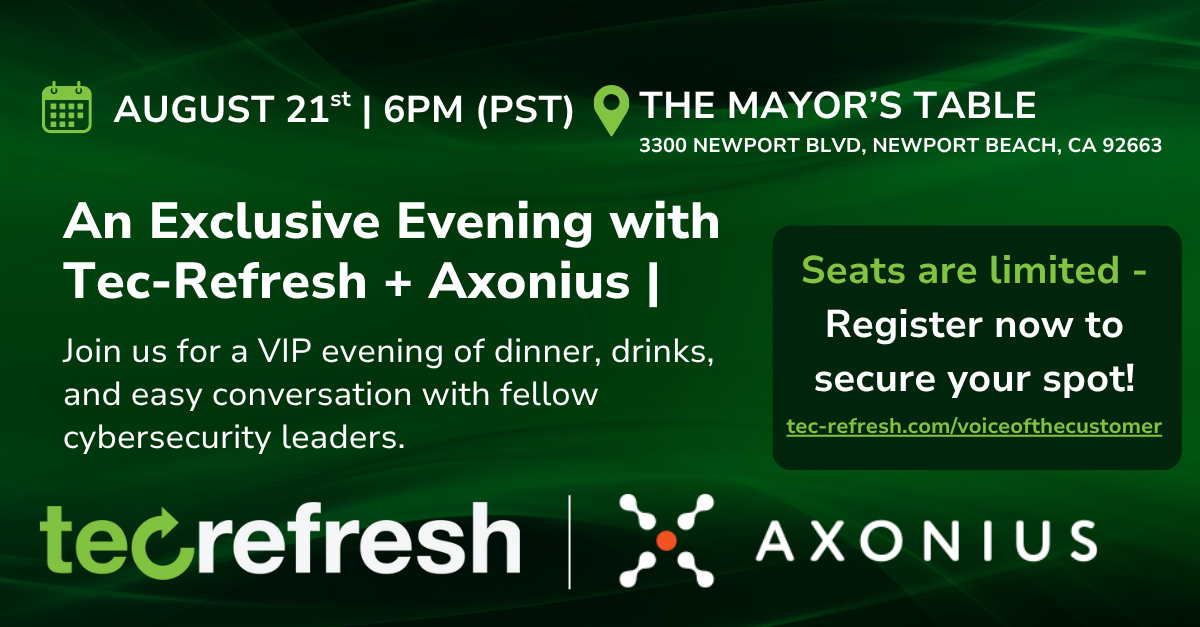 TR & Axonius - Voice of the Customer - Social Image