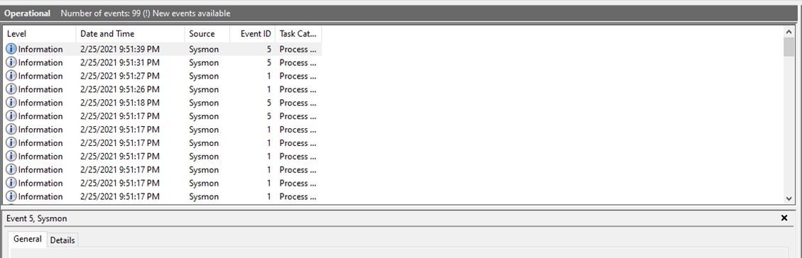 Sysmon Event Code Table Threat Detection with Sysmon