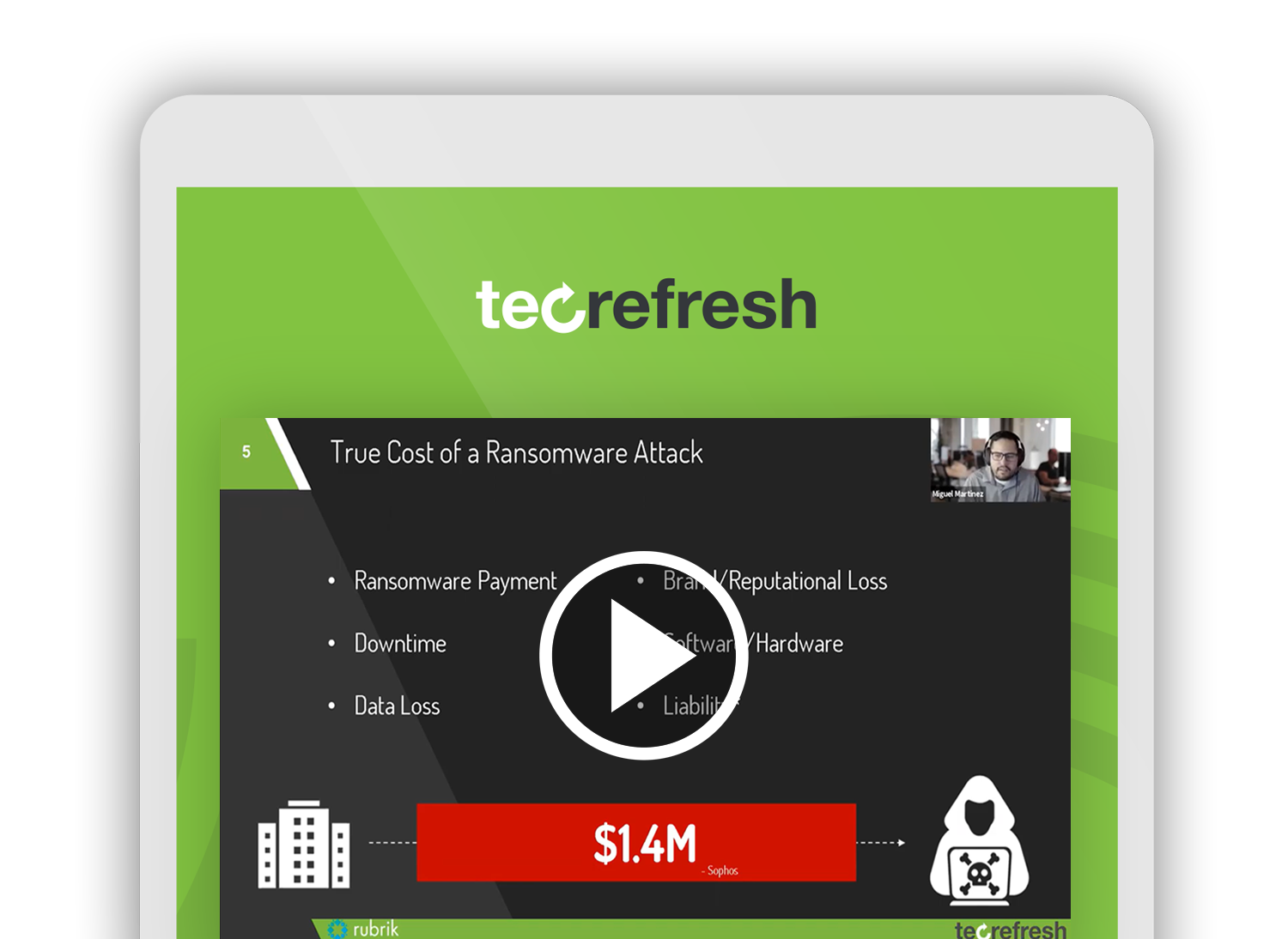 Ransomware In The Era of COVID-19 with Rubrik & Tec-Refresh